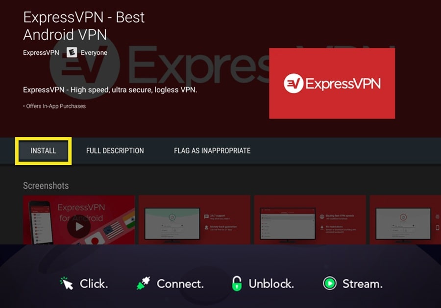 ExpressVPN для Android TV