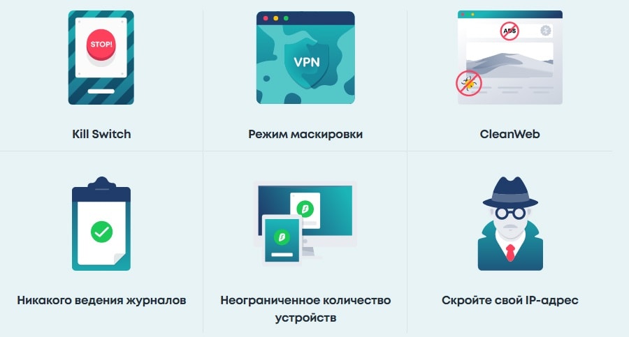 Особенности  Surfshark VPN